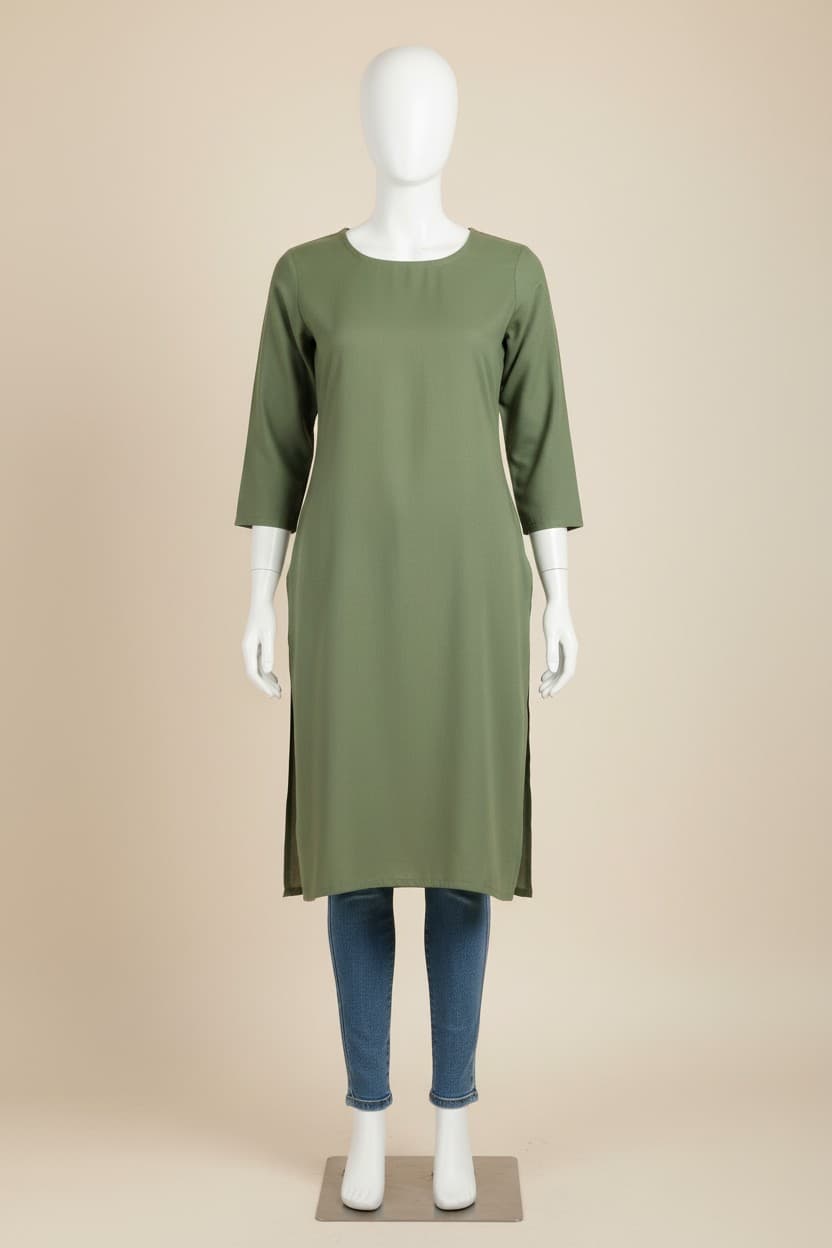 Women's Kurti with Jeans AI sample preview